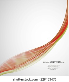 Abstract colorful waves on gray background