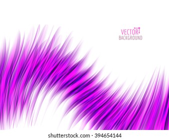 Abstract colorful waves on white background. Shiny bright curves background. With space for text.