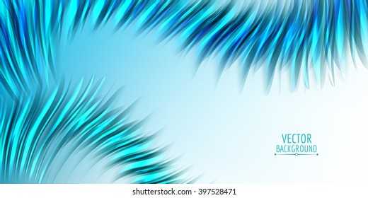 Abstract colorful waves on white background. Shiny bright curves background. With space for text.