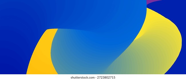 Ondas coloridas abstratas com linhas de gradiente suaves