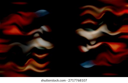 Abstractas olas de colores: suaves rayas borrosas en cálidos rojos, Blues y beiges