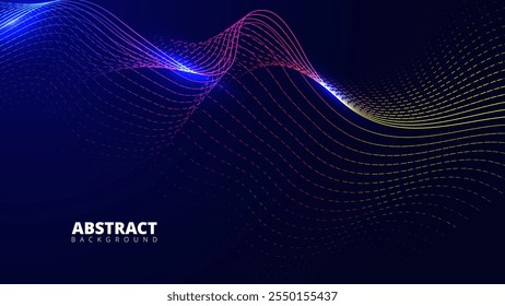Abstract Colorful Waves vector Art Design, suitable for web design, digital art, and modern graphic projects.
