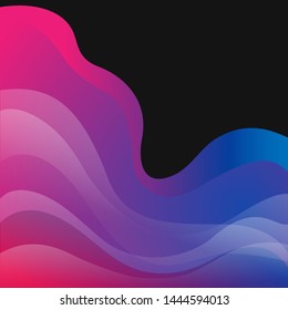Abstract colorful waves vector background, Colorful background with liquid shapes, Rainbow