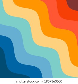 Abstract Colorful Waves. Vector Illustration for Your Graphic Design, Banner, Wallpaper or Poster.