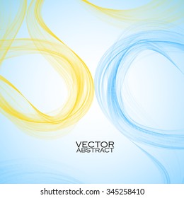 Abstract colorful waves. Vector illustration. Eps 10
