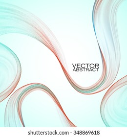 Abstract colorful waves. Vector illustration. Eps 10