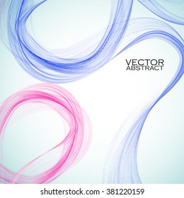 Abstract colorful waves. Vector illustration. Eps 10