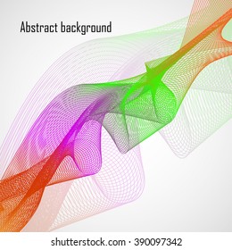 Abstract colorful waves. Vector illustration. Eps 10