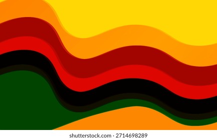 Abstractas olas de colores en diseño de gradiente cálido para fondos creativos, Imágenes de stock, proyectos