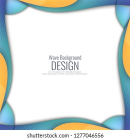 Abstract colorful wavy background