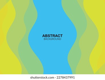 Abstract colorful wavy background with geometric element. Fluid shapes composition. Liquid color.
