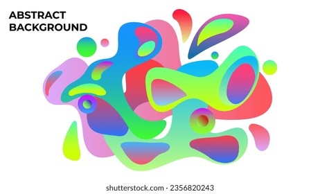 Abstract colorful wavy background with stylized gradient