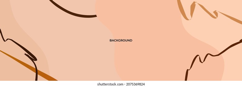 Abstract colorful wavy backgrounds. Hand drawn various shapes and giggle lines. Contemporary modern trendy vector illustrations. 