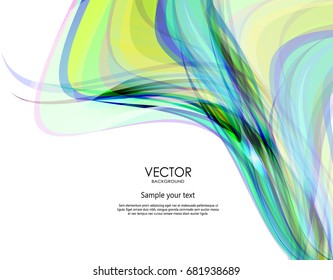 Abstract colorful wavy creative background. Dynamic illustration