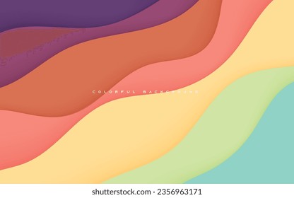 Abstract colorful dimension background