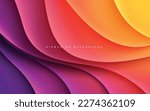 Abstract colorful wavy gradient background smooth color