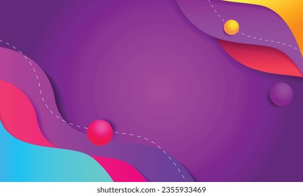 Resumen de fondo de gradiente ondulado colorido con concepto moderno