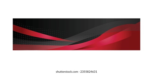 Abstract colorful wavy header design vector