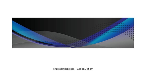 Abstract colorful wavy header design template