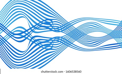 ABSTRACT COLORFUL WAVY LINE WITH GRADIENT COLOR. WHITE BACKGROUND. COVER DESIGN 