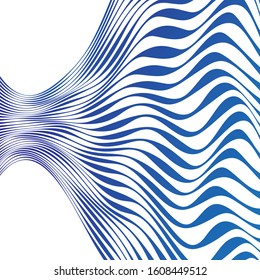 ABSTRACT COLORFUL WAVY LINE WITH GRADIENT COLOR. WHITE BACKGROUND. COVER DESIGN 