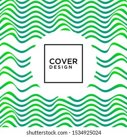 ABSTRACT COLORFUL WAVY LINE PATTERN BACKGROUND. COVER DESIGN 