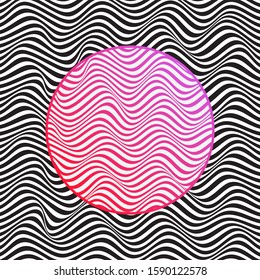 ABSTRACT COLORFUL WAVY LINE PATTERN BACKGROUND. COVER DESIGN 