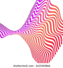 ABSTRACT COLORFUL WAVY LINE PATTERN BACKGROUND. COVER DESIGN 