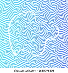 ABSTRACT COLORFUL WAVY LINE PATTERN BACKGROUND. COVER DESIGN 