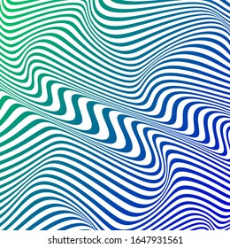 FONDO DE PATRÓN DE LA LÍNEA DE ONDA COLORIDA ABSTRACTO. DISEÑO DE LA TAPA 