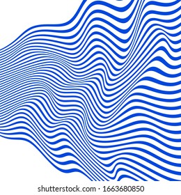 FONDO DE PATRÓN DE LA LÍNEA DE ONDA COLORIDA ABSTRACTO. DISEÑO DE LA TAPA 