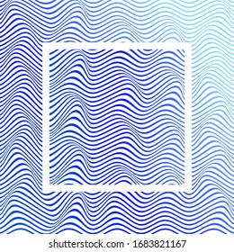 FONDO DE PATRÓN DE LA LÍNEA DE ONDA COLORIDA ABSTRACTO. DISEÑO DE LA TAPA 
