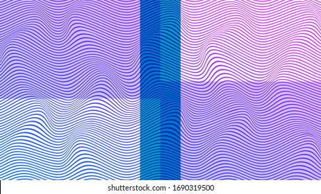 ABSTRACT COLORFUL WAVY LINE PATTERN BACKGROUND. COVER DESIGN 