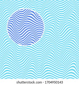 ABSTRACT COLORFUL WAVY LINE PATTERN BACKGROUND. COVER DESIGN 