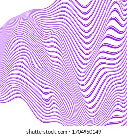FONDO DE PATRÓN DE LA LÍNEA DE ONDA COLORIDA ABSTRACTO. DISEÑO DE LA TAPA 