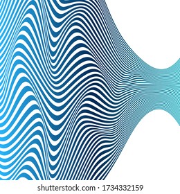 ABSTRAKTE FARBEN WAVY LINE PATTERN HINTERGRUND. ABDECKUNG 