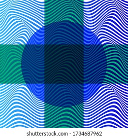 ABSTRACT COLORFUL WAVY LINE PATTERN BACKGROUND. COVER DESIGN 