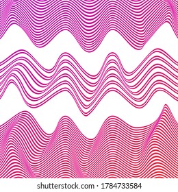 ABSTRACT COLORFUL WAVY LINE PATTERN BACKGROUND. COVER DESIGN 
