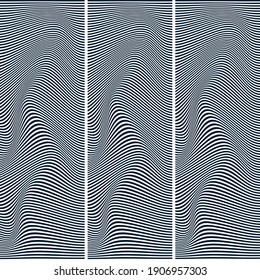 ABSTRACT COLORFUL WAVY LINE PATTERN BACKGROUND. COVER DESIGN 