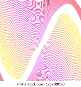 ABSTRACT COLORFUL WAVY LINE PATTERN BACKGROUND. COVER DESIGN 