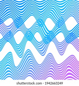 ABSTRACT COLORFUL WAVY LINE PATTERN BACKGROUND. COVER DESIGN 