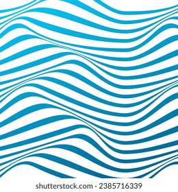 ABSTRACTO PATRÓN DE LA LÍNEA DE ONDA COLORIDO DE COLOR AZUL GRADIENTE DE FONDO. DISEÑO DE LA TAPA, AFICHE