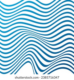 ABSTRACT COLORFUL WAVY LINE PATTERN GRADIENT BLUE COLOR BACKGROUND. COVER DESIGN, POSTER