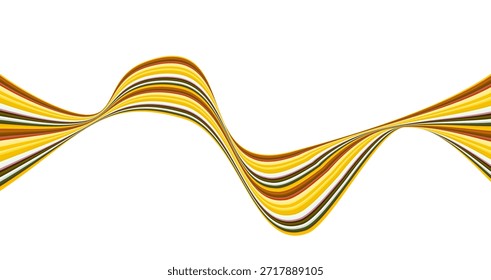 Diseño de fondo Abstractas de líneas onduladas de colores para proyectos de arte digital moderno Vector