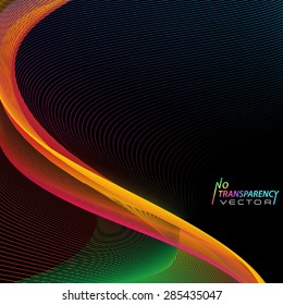 Abstract colorful wavy lines background