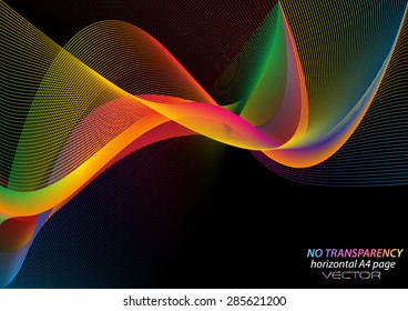 Abstract colorful wavy lines background