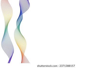 Resumen de color de las líneas onduladas fondo de gradiente para presentaciones