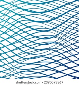 ABSTRACT COLORFUL WAVY LINES PATTERN GRADIENT BLUE COLOR BACKGROUND. COVER DESIGN, POSTER