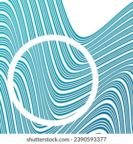 ABSTRACT COLORFUL WAVY LINES PATTERN GRADIENT BLUE COLOR BACKGROUND. COVER DESIGN, POSTER