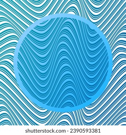 ABSTRACTO COLORIDAS LÍNEAS DE ONDA PATRÓN DE FONDO DE COLOR AZUL GRADIENTE. DISEÑO DE LA TAPA, AFICHE